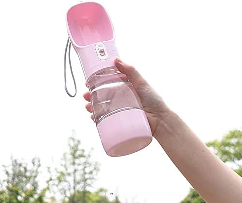 Ultimate Portable Dog Water Bottle & Food Dispenser - Lightweight, Leak-Proof, and Perfect for On-the-Go Adventures!